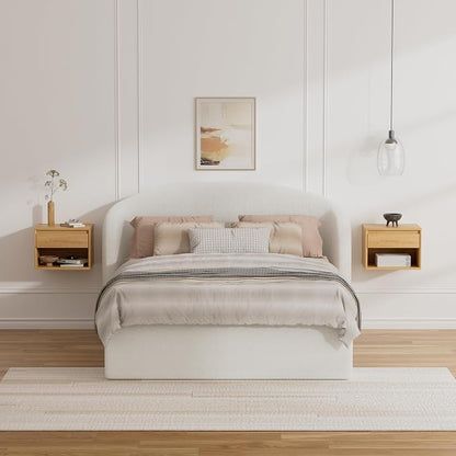 Floating Nightstand Set of 3, Wall Mounted Bedside Table - Image 7