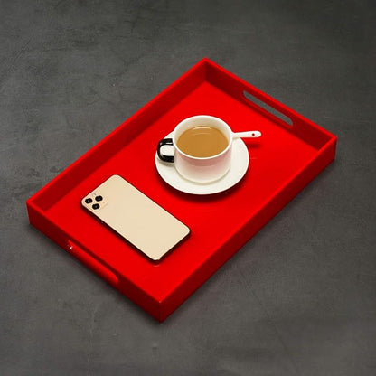 Sturdy Red Acrylic Serving Tray - Image 7