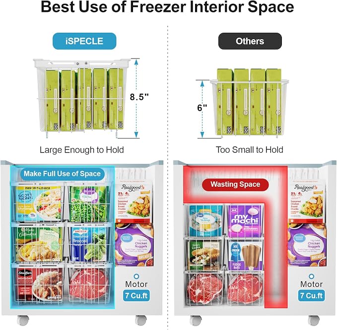 iSPECLE Chest Freezer Organizer Bins - Image 4