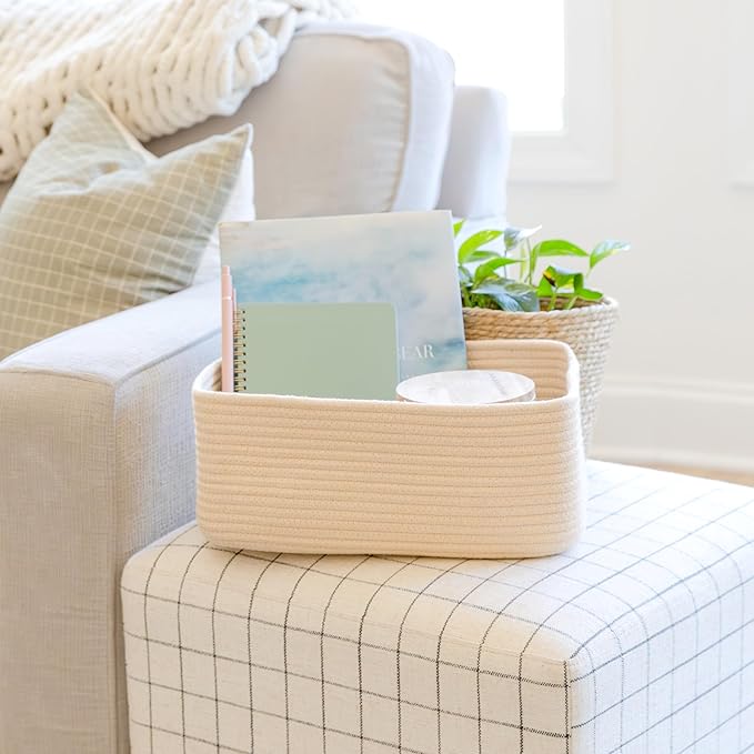 NaturalCozy 13.5”x8.5”x5.5” Storage Baskets - Image 7