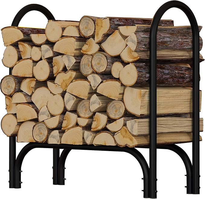 Fire Beauty Firewood Rack Log Holder, Log Storage Holder, Storage Rack by FireBeauty