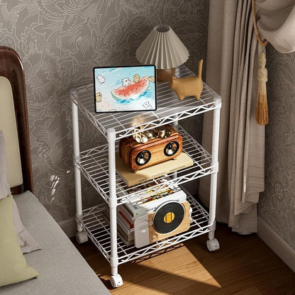 3 Tier Adjustable Storage Shelves Heavy Duty Metal Utility Shelf Wire Shelving - Image 7