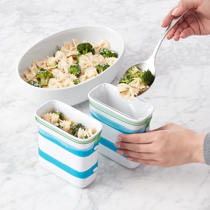 YouCopia FreezeUp Freezer Food Block Maker, 6 Cup, Meal Prep Bag Container to - Image 8