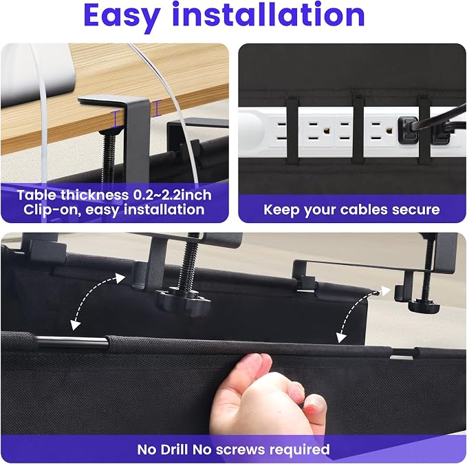 Under Desk Cable Management Tray Storage - Image 2