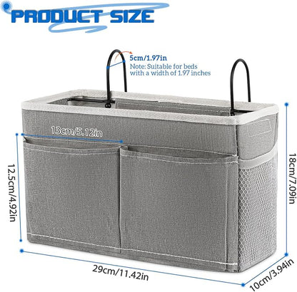 Bedside Caddy Bedside Hanging Storage Basket Bed Caddy - Image 2