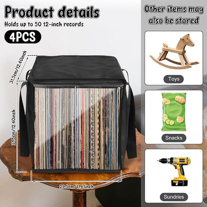 1/4 Pcs Vinyl Record Storage Box - Image 3