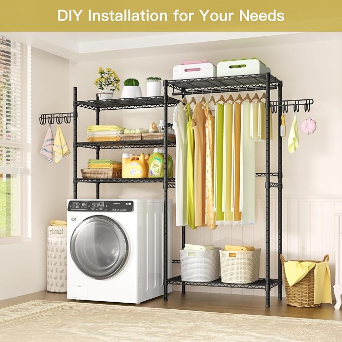 Ulif U5 Over the Washer and Dryer Storage Shelf, Laundry Room Space Saver - Image 4