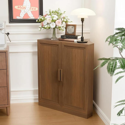 Casaphoria Farmhouse Corner Cabinet, Wooden Corner Storage Cabinet - Image 3
