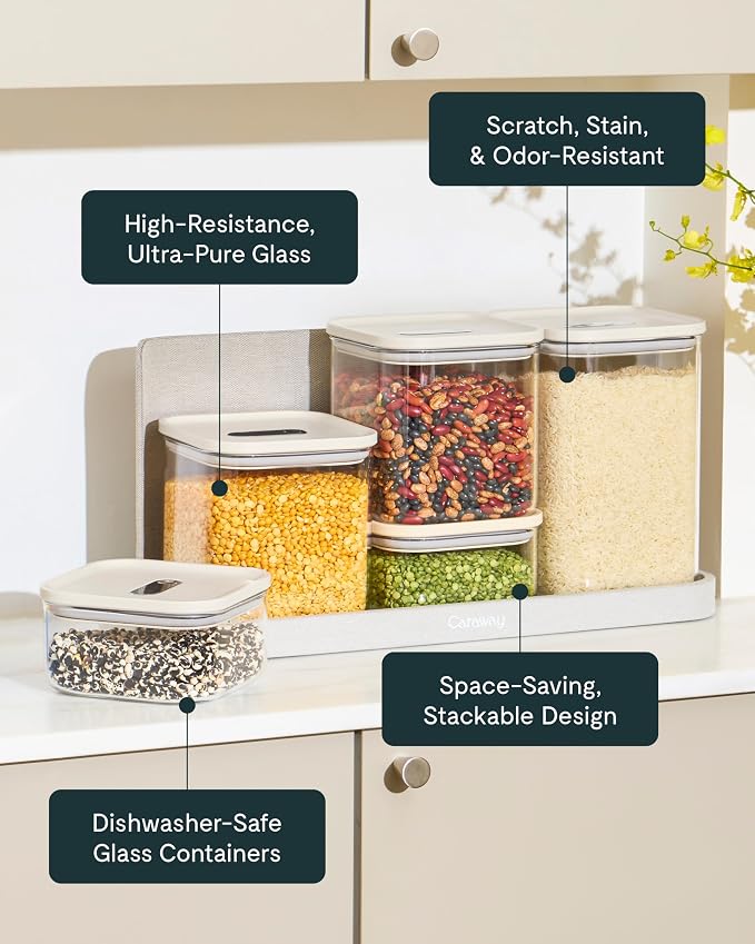 Caraway 4qt Glass Airtight Food Storage Container - Image 4