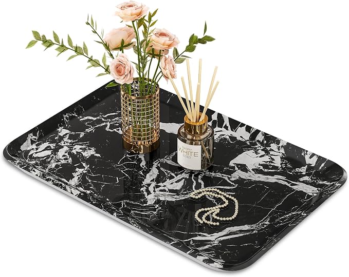 Vanity Decorative Tray, Bathroom & Countertop Organizer by SSTBLEV