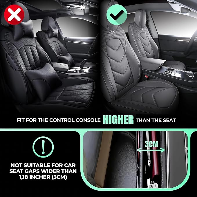 Universal Leather Car Seat Gap Filler Organizer – Side Pocket Storage Box - Image 5