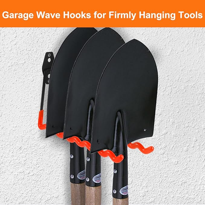 Wall Mounted Garage Hooks Tool Organizer, 10 Inch Garage Storage Hook Heavy - Image 5