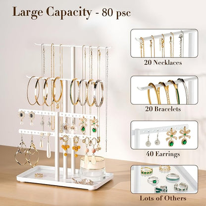 pickpiff Jewelry Stand Holder Organizer: 12.5" Sturdy Jewelry Hanger - Image 3