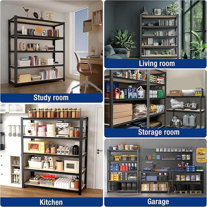 WORKPRO House 5-Tier Shelving Unit, Adjustable Heavy Duty Storage Shelves - Image 8