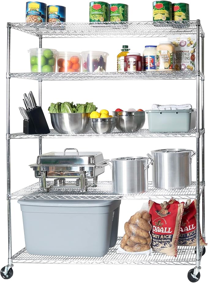 Seville Classics UltraDurable Heavy Duty NSF Solid Steel Wire Rack Storage Unit by SevilleClassics