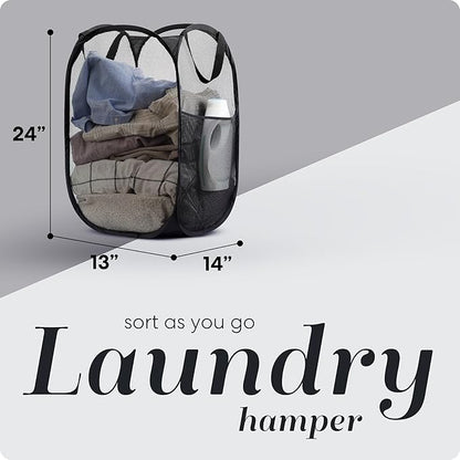Handy Laundry Collapsible Mesh Pop Up Hamper - Image 2