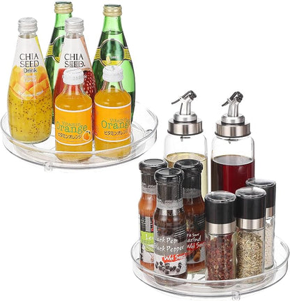 URALFA 9 Inch Lazy Susan Spice Rack Organizer, 360 Degree Rotating Round Lazy by URALFA