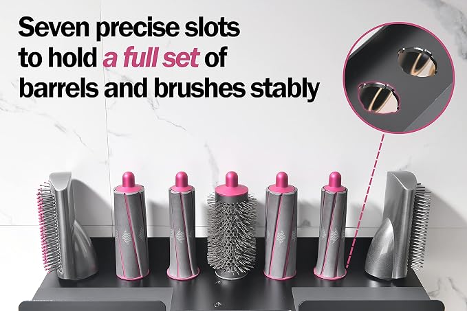 Wall Mount Holder for Dyson Styler Supersonic Hair Dryer, Nail-Free or Perforat - Image 2