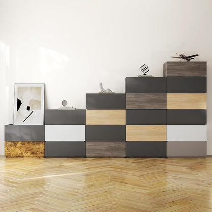Modular Stackable Drawers, Modular Storage Bedroom Furniture Set Modern - Image 5