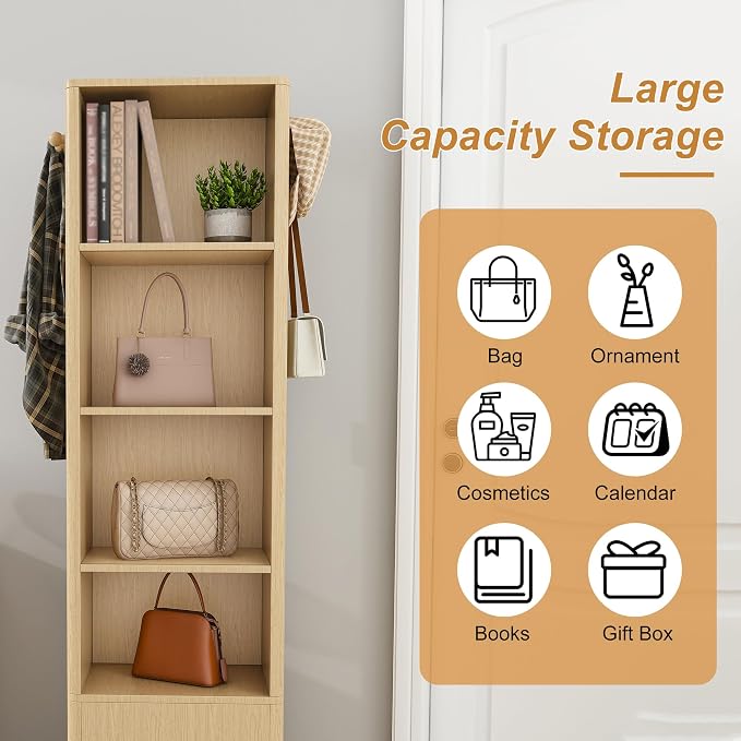 Montary 360° Rotating Makeup & Jewelry Cabinet - Image 4