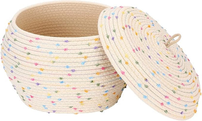Sea Team Round Cotton Rope Storage Basket by SeaTeam