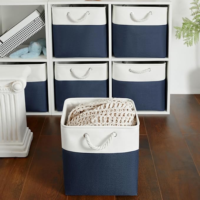 Fabric Storage Cubes, 11 inch cube storage bin - Image 3