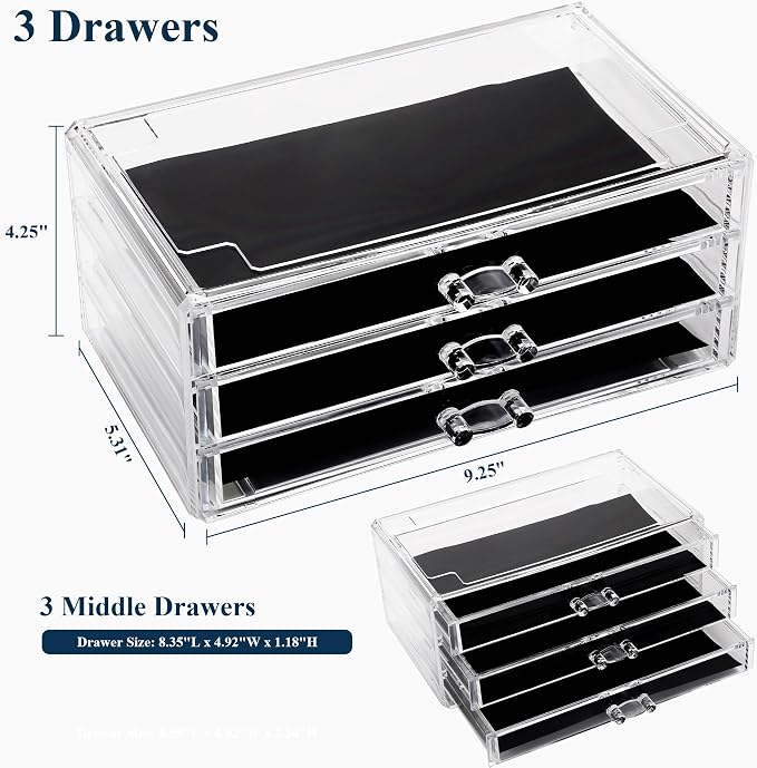 Sea Team Clear Makeup Organizer - Image 2