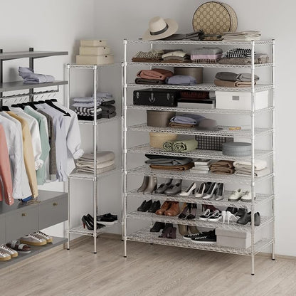 24" Deep x 54" Wide x 86" Height Wire Shelving Kit | 10-Tier | NSF Commercial - Image 5