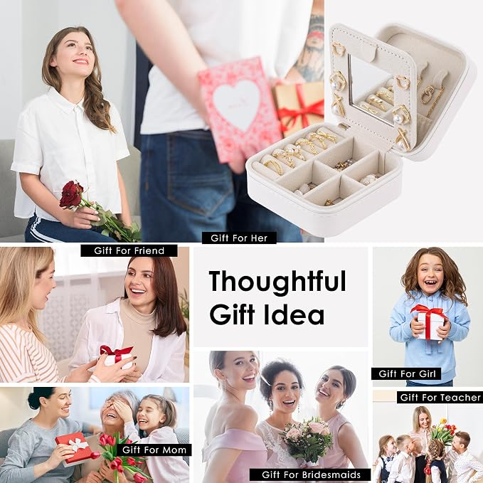 Birthday Gifts For Women with Initial Jewelry Box, Travel Case for Ladies - Image 7