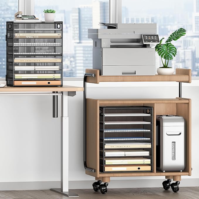 SUBEKYU 9 Tier Paper Organizer for Desk - Image 4