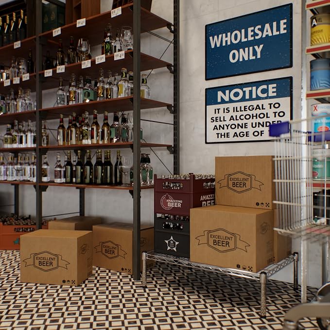 21" Deep x 30" Wide x 8" Height Wire Shelving Kit | 1-Tier | NSF Commercial - Image 7