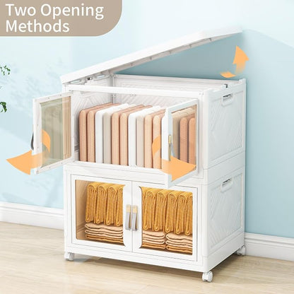 Large Clear Stackable Storage Bins - Image 5