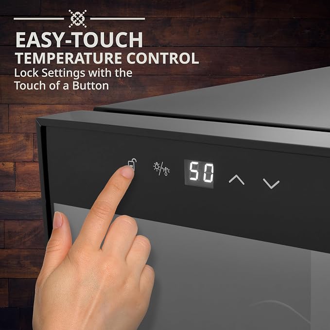 Ivation 8 Bottle Red And White Wine Thermoelectric Wine Cooler/Chiller Counter - Image 4