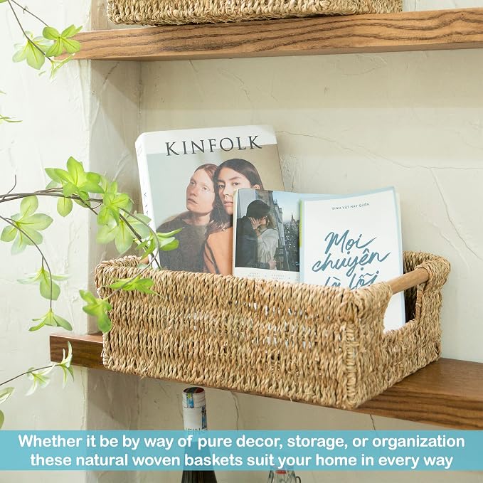 Large Natural Wicker Basket Rectangular - Image 6