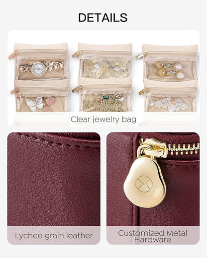 Vlando Small Jewelry Box Organizer, Travel Jewelry Storage - Image 4