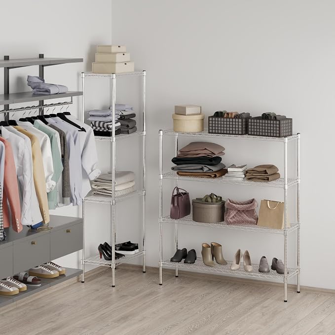 14" Deep x 48" Wide x 54" Height Wire Shelving Kit | 4-Tier | NSF Commercial - Image 7