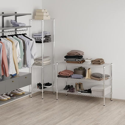 21" Deep x 48" Wide x 34" Height Wire Shelving Kit | 3-Tier | NSF Commercial - Image 7