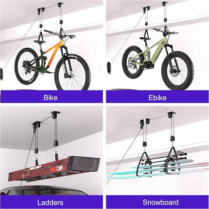 Bike Hoist, Heavy Duty Ebike Lift Pulley System - Image 7