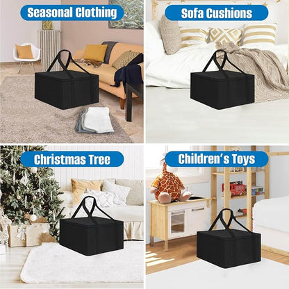 SIRUITON 32”L x 32”W x 24”H Outdoor Cushion Storage Bag, Patio Furniture - Image 7