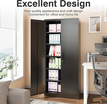 SISESOL Wide & Deep Metal Storage Cabinet - Image 7