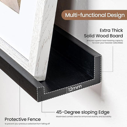 Picture Ledge Shelf, Floating Shelves Set of 2, 36 Inches Solid Wood Nursery - Image 4