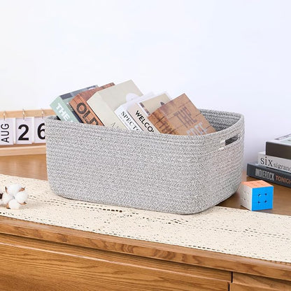 Large Storage Baskets for Organizing, Closet Shelf Baskets for Clothes Blanket - Image 5