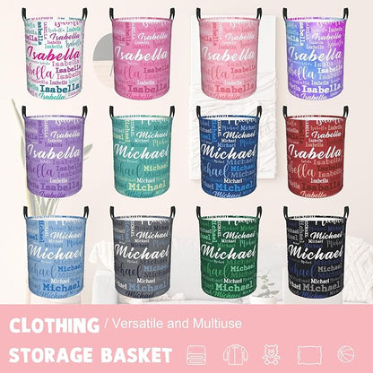 Custom Name Laundry Hamper, Personalized Laundry Baskets - Image 4