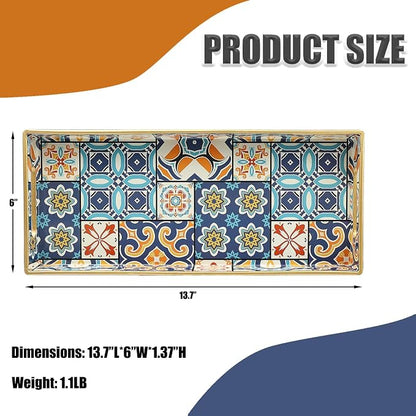 Bathroom Vanity Tray for Countertop, Small Plastic Toilet Tank Tray Versatile - Image 4