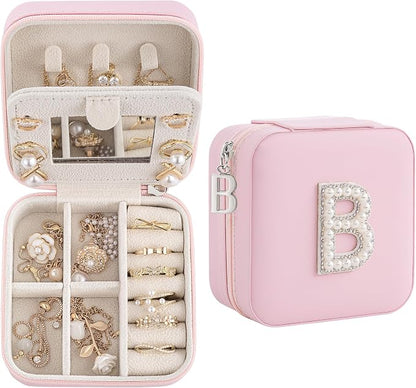 Birthday Gifts For Women, Initial Jewelry Box, Travel Jewelry Case, Gifts for by Unknown