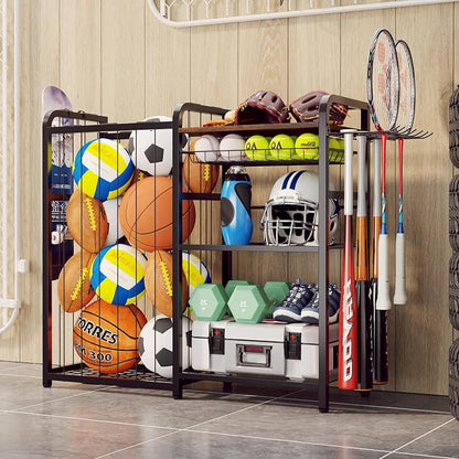 Garage Sports Equipment Organizer, Ball Storage by Homsorout