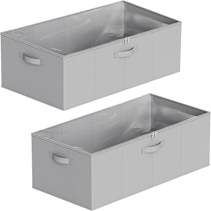 SpaceAid 2 Pack 10" High Under Bed Storage Containers, Large Underbed Storage - Image 7