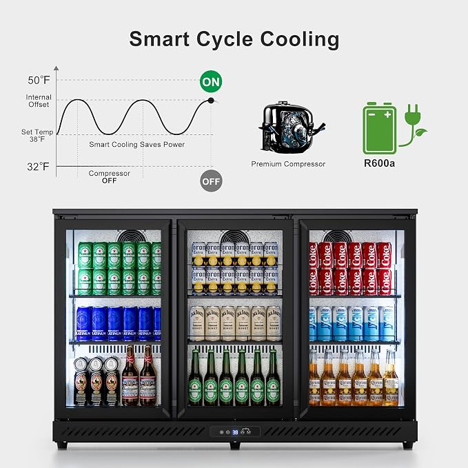 COTLIN 11.45 Cu.Ft Back Bar Beverage Cooler - Image 4