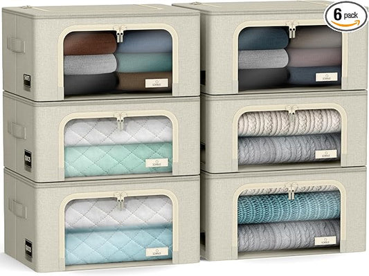 Sorbus Storage Bins with Metal Frame by Sorbus