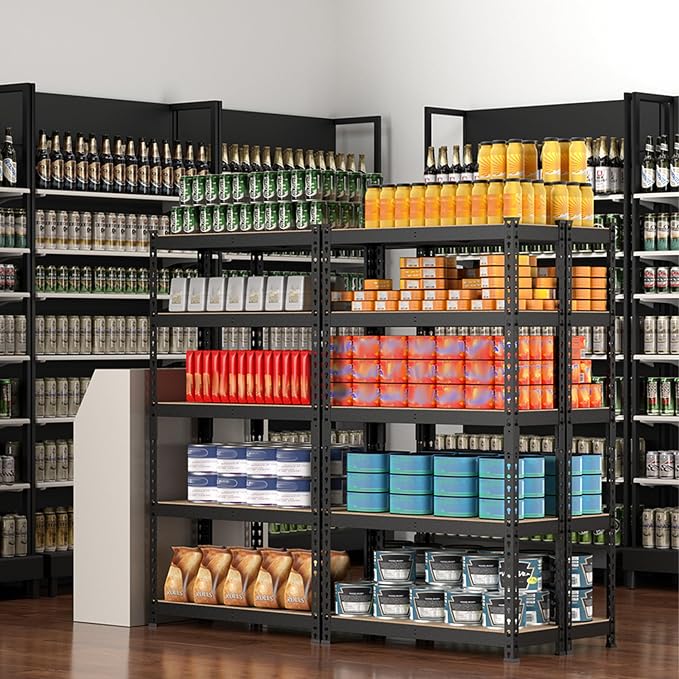 WORKPRO 5-Tier Steel Shelving Unit-Black, 27-2/5”W x 11-7/10”D x 60”H, - Image 9